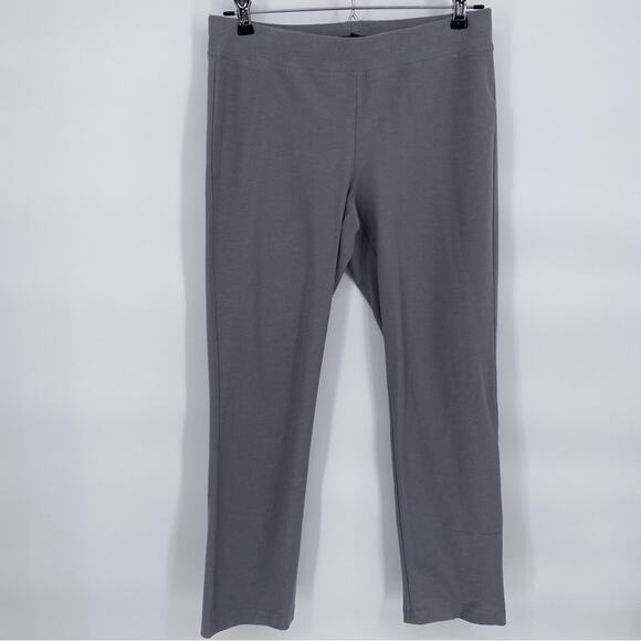 Eileen Fisher Capris Elastic Waistband Quiet Luxury Gray Petite 2/4 - Picture 1 of 8